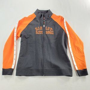 Harley Davidson Zip Up Sweater Embroidered